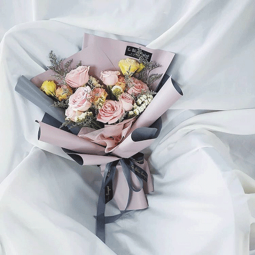 学插花花艺开花店要知道的12种韩式花束包裹方法